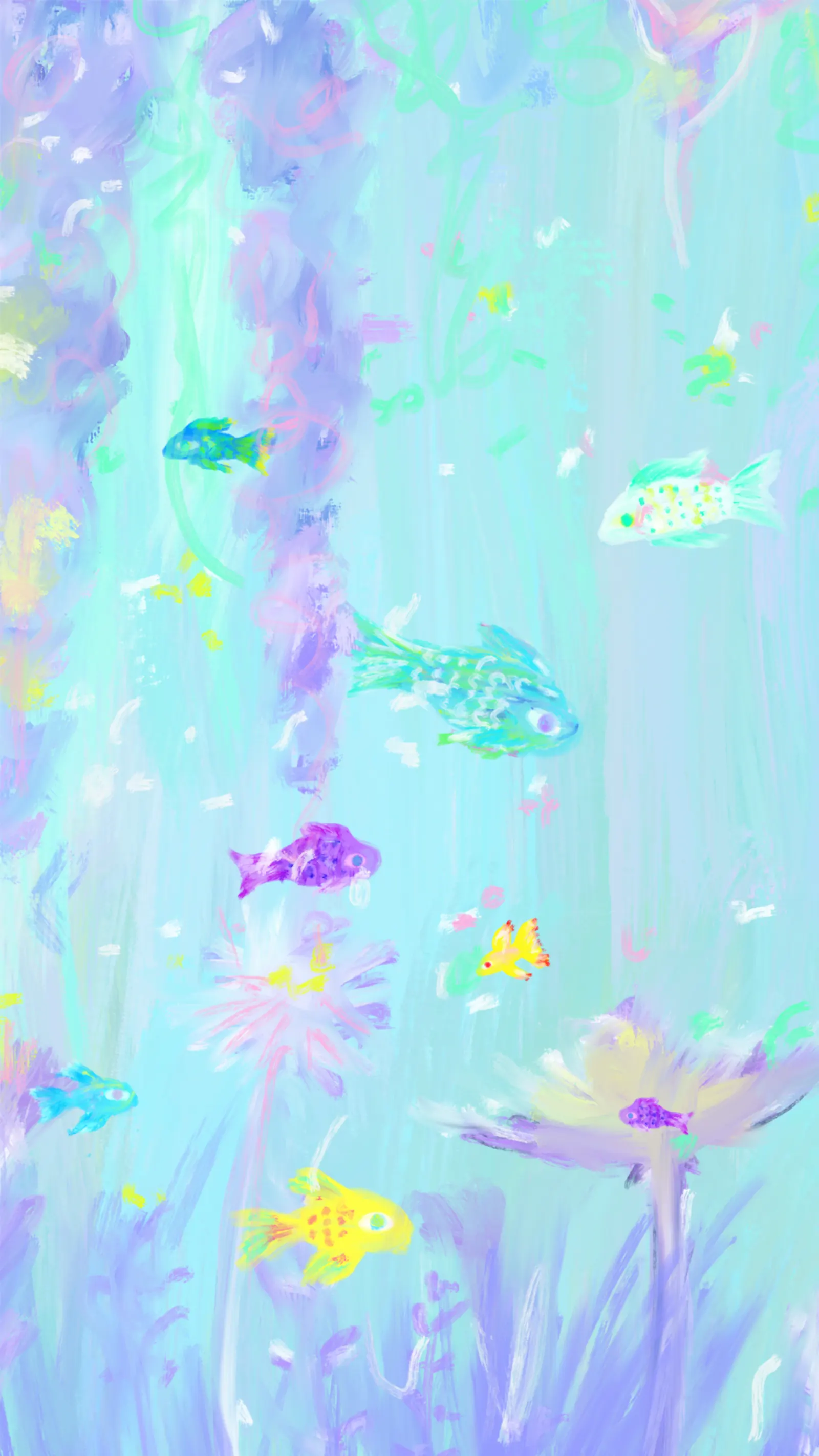 魚をモチーフにしたイラスト
