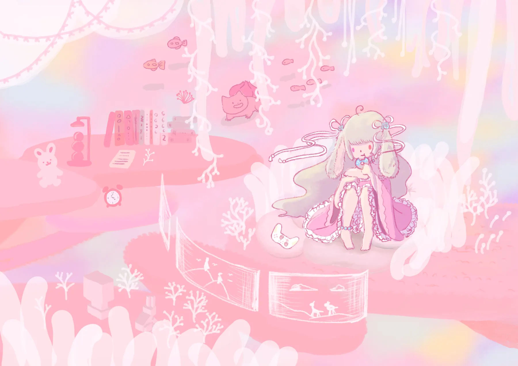 やさしい雰囲気のイラスト